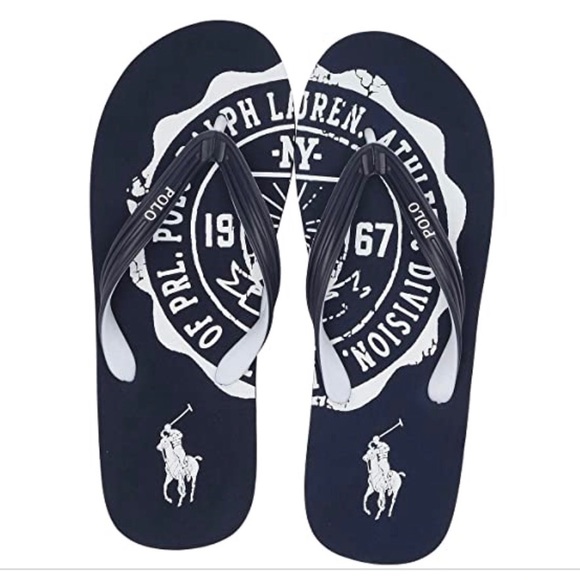 π HP ππ Polo Ralph Lauren Flip Flops - Picture 1 of 10
